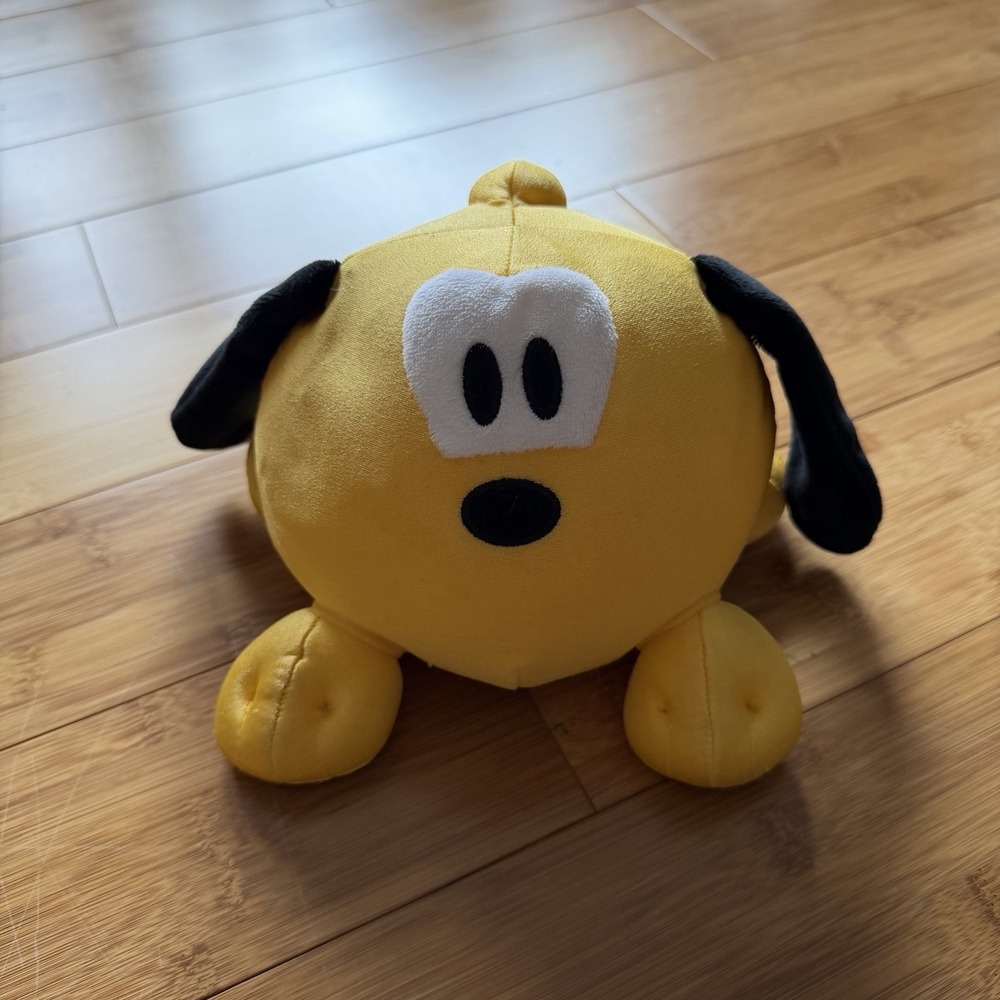 Disney Pluto Plush Bean Bag 8" Yellow‎ Dog Disneyland Walt Disney World Toy